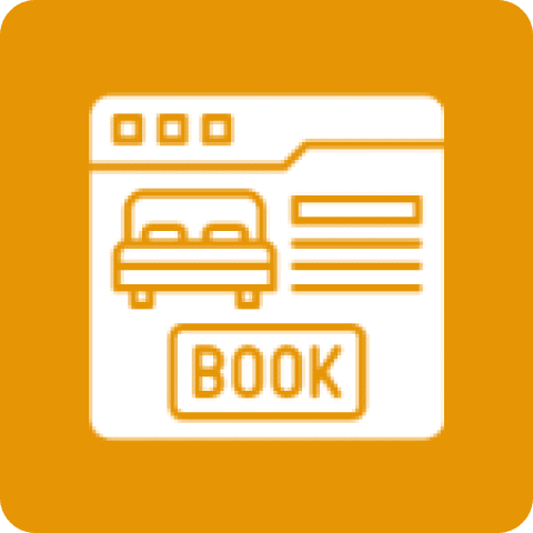 Reservation interface with book button